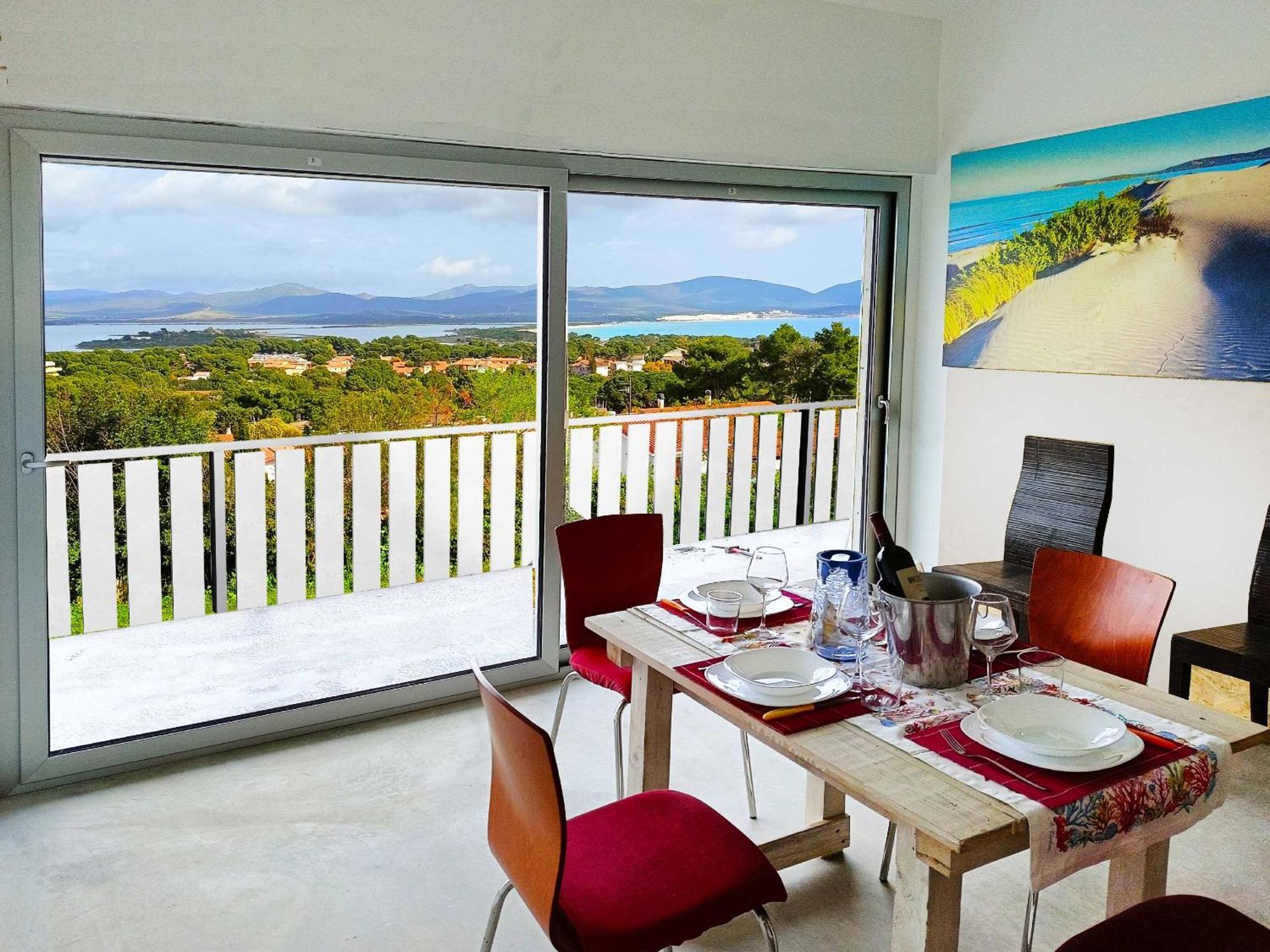 Panohome Porto Pino Exteriör bild